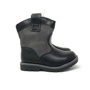 Cat & Jack Hunter Cowboy Boots Black‎ Size 5